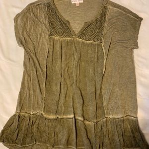 Size XXL top Dark Olive Green